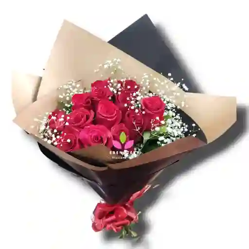 Arreglo Buchon De Rosas X 12, Flores En Cali