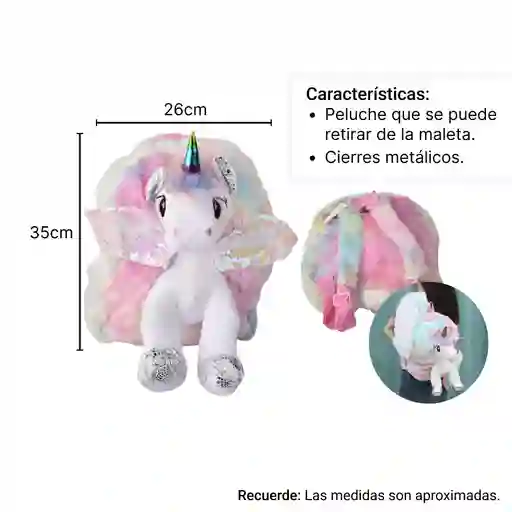 Morral Maleta Peluche Dim:33x26x9cm