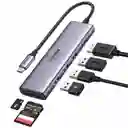 Adaptador Usb-c Ugreen 6 En 1 Puerto Hdmi 4k A 60hz Multipuertos Hub Usb 3.0 Lector Tarjeta Sd/tf