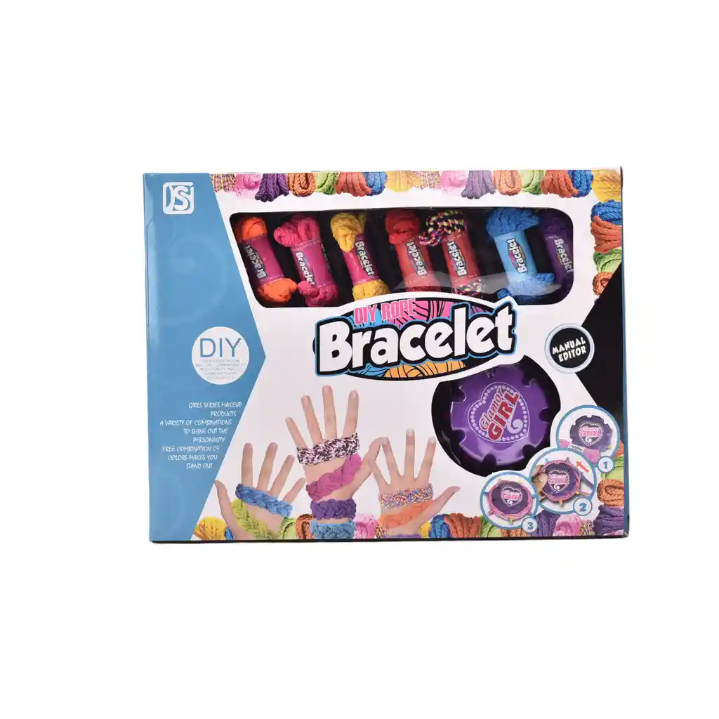 Kit Para Hacer Pulseras Manillas Juguete Niñas Dim: 22x28x5