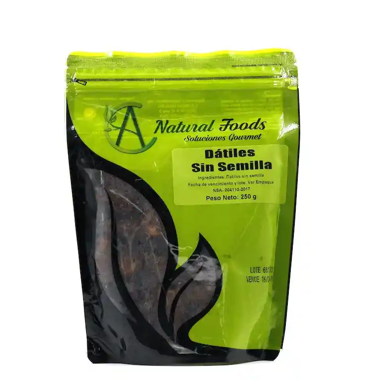 Datiles Sin Semilla 250 Gr Natural Foods