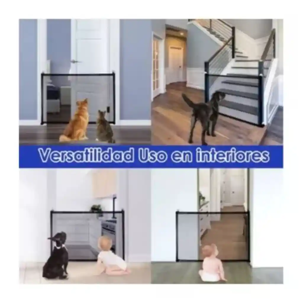 Puerta Para Perros, Mascotas Y Bebes Malla Interior Medida 180x73