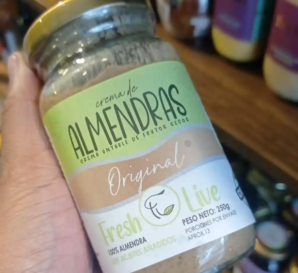 Crema De Almendras X 250 Gr Fresh Live