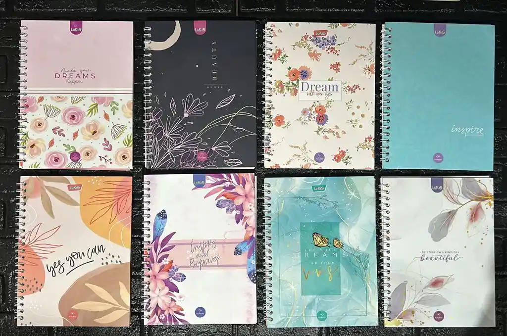 Cuaderno Argollado Grande Pasta Dura Dama Cuadriculado