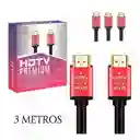 Cable Hdmi 4k 3 Metros Hdtv Cable Hdmi 2.0 Alta Velocidad