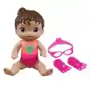 Muñeca Baby Alive Sunny La Nadadora Pelo Castaño Hasbro F8141