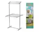 Tendedero De Ropa Plegable 2 Niveles Organizador Portátil