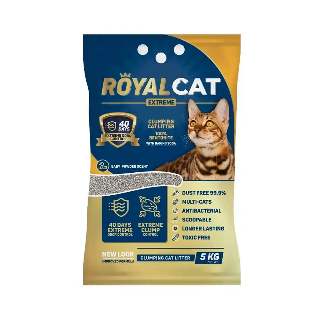 Arena Para Gato Royal Cat Talco De Bebe 5kg