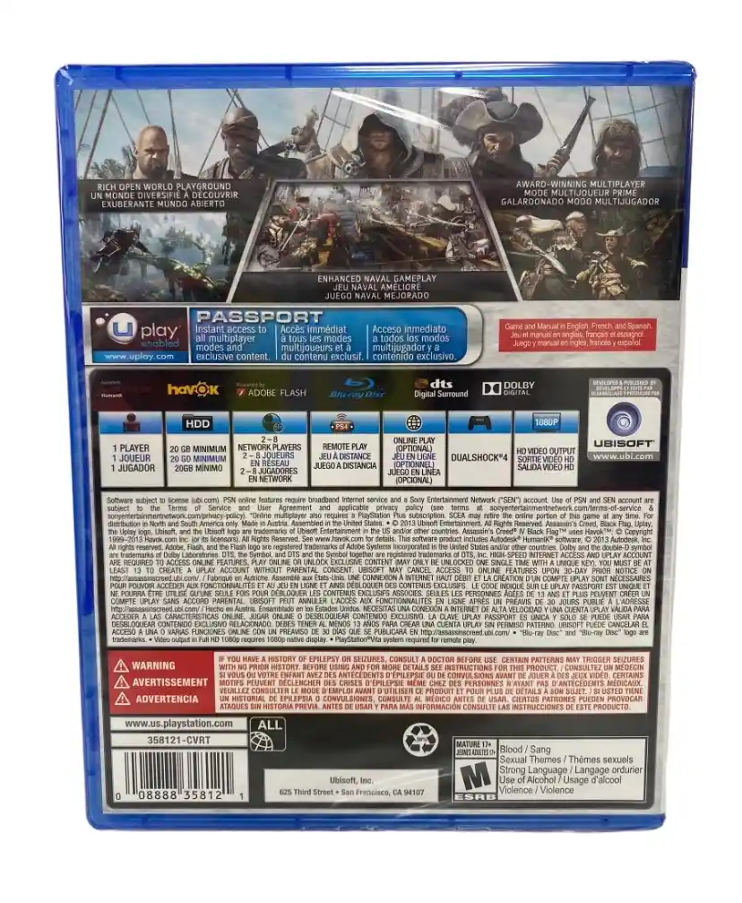 Assassins Creed Iv Black Flag Para Play Station 4 Nuevo