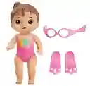 Muñeca Baby Alive Sunny La Nadadora Pelo Castaño Hasbro F8141