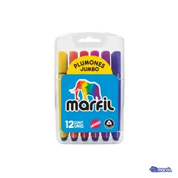 Plumones Marfil Jumbo X12