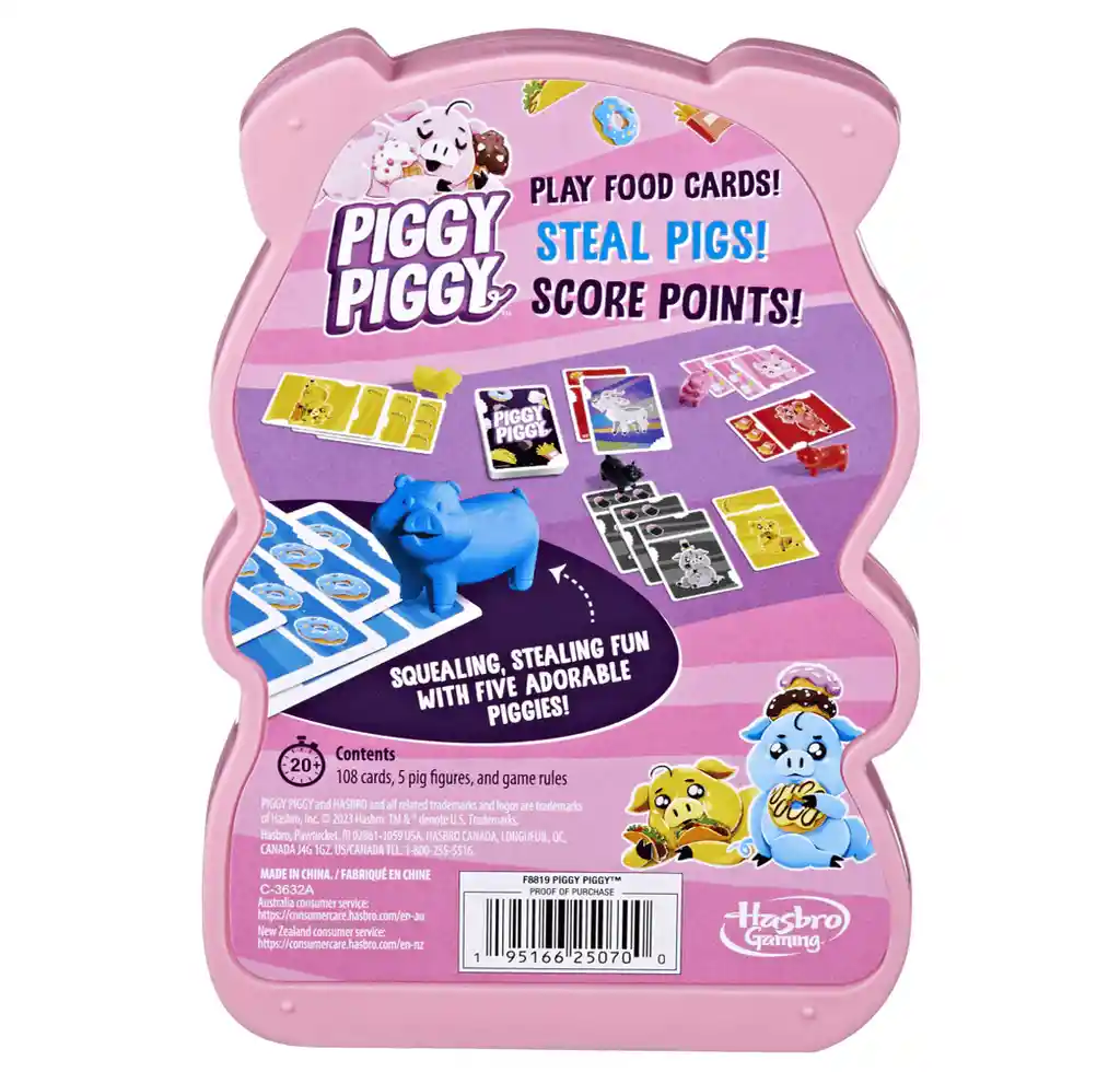 Juego De Mesa Piggy Piggy Hasbro Gaming F8819