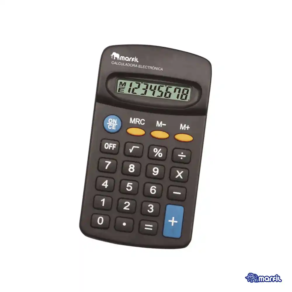 Calculadora De Bolsillo Electronica Mf-b-102 Marfil