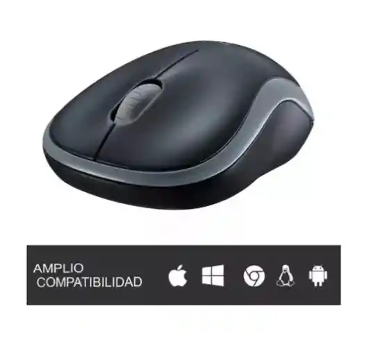 Elegante! Mouse Inalámbrico Logitech 10 Mts Óptico Ref M185 Negro