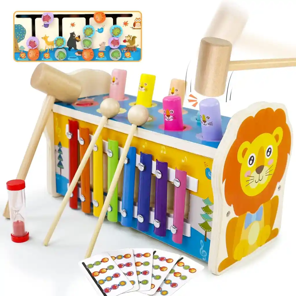 Juego Muntifuncional Montessori León Para Niños