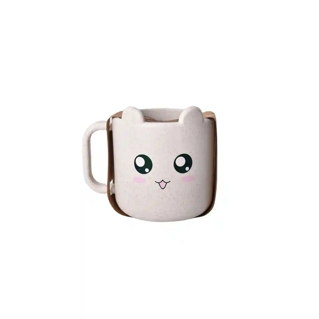 Mug Tazas Para Niños Niñas Fibra De Trigo Dim:9*8cm