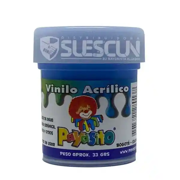 Vinillo Acrilico Payasito Azul 80 Gr