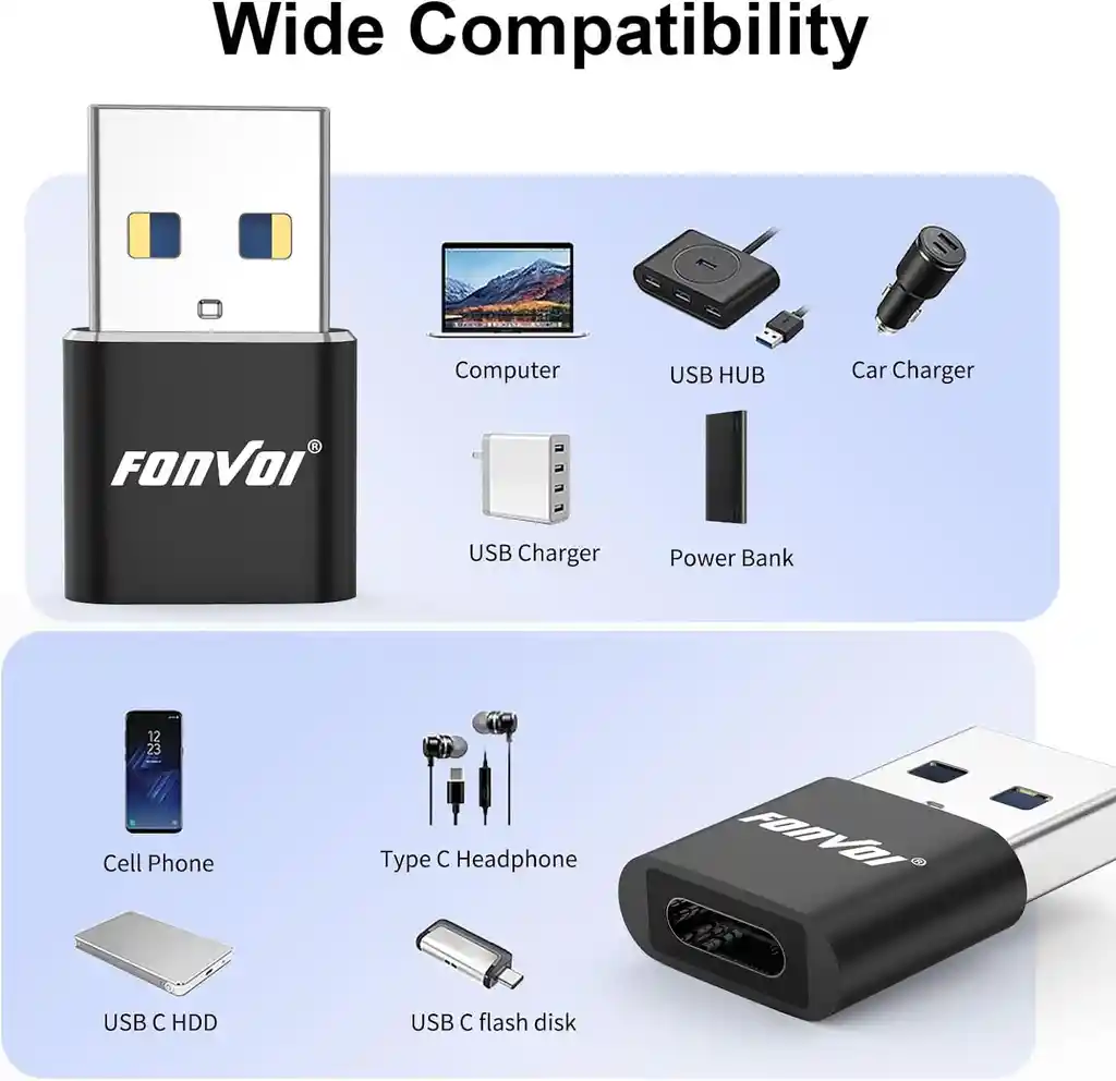 Adaptador Tipo C Hembra A Usb 3.0 Carga Rapida Iphone Mac