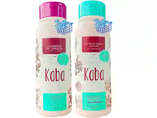 Kaba Shampoo De Cebolla + Bio Mascarilla Capilar Tratamiento Kaba