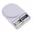 Gramera Digital Cocina 10 Kg Bascula Portátil Peso Baterías Color Blanco
