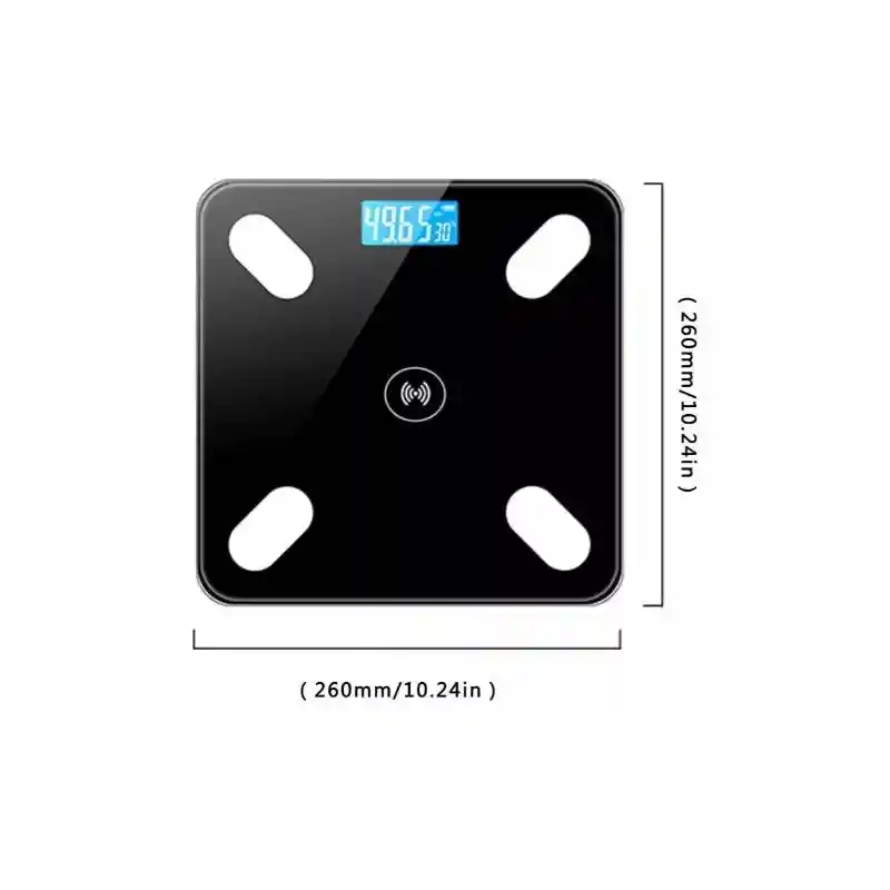 Balanza Digital Bluetooth Rosado+2 Pilas Aaa Pesa Personal