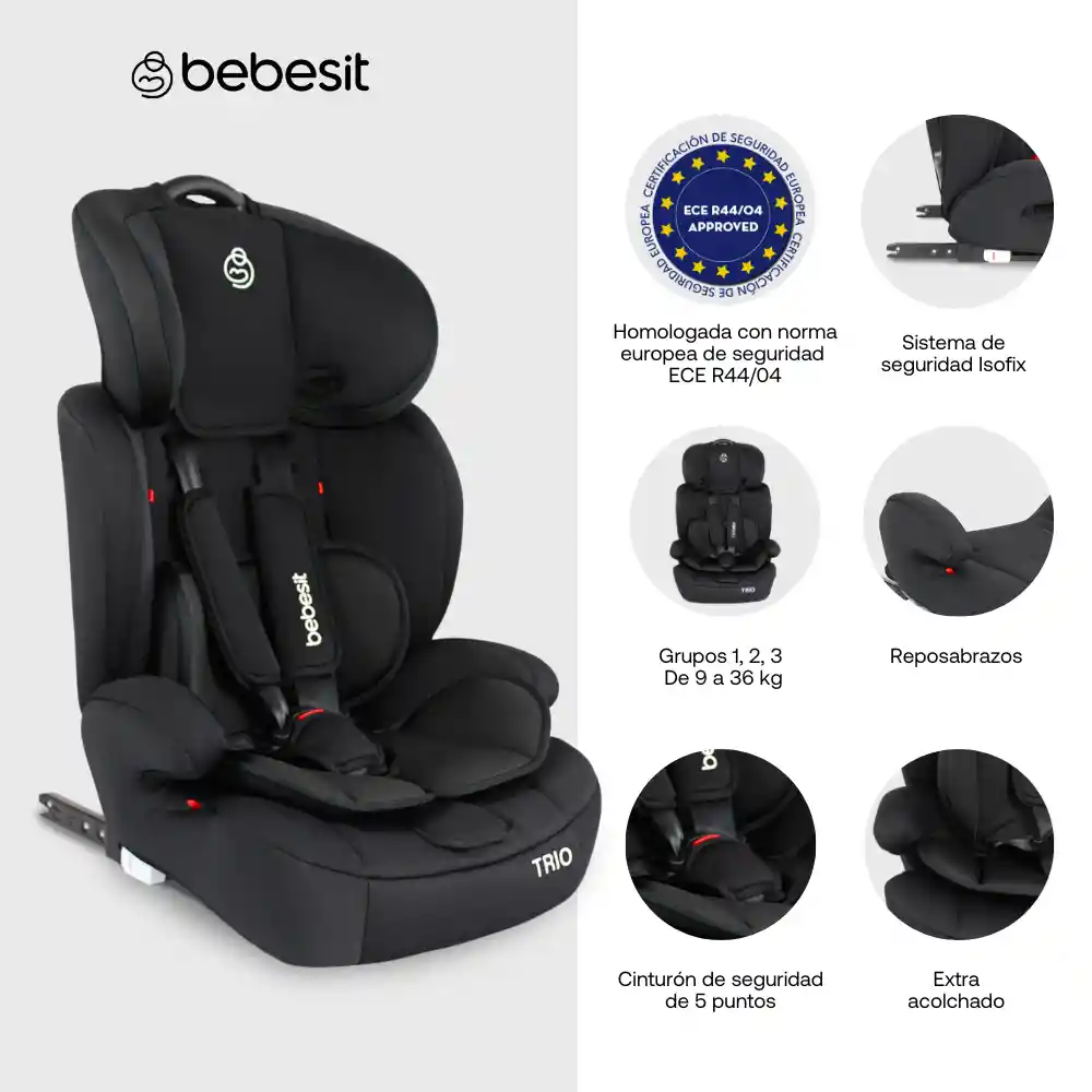 Silla De Auto Trio Isofix Black