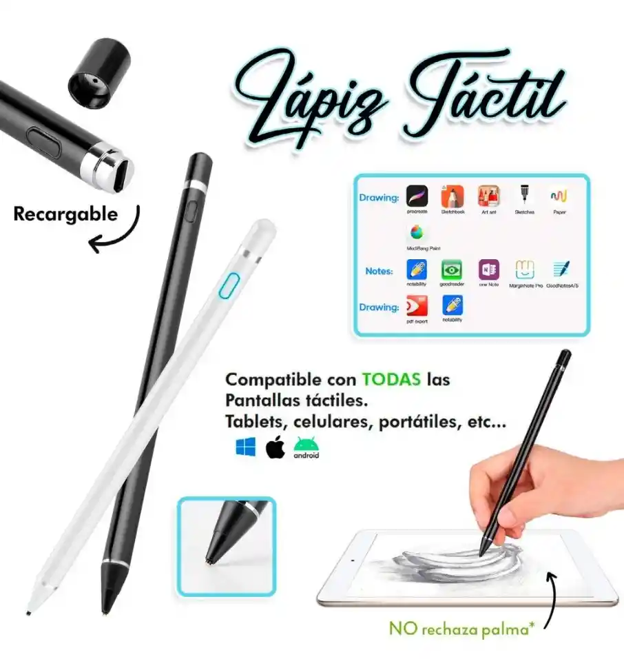 Lapiz Optico Tactil Hx 25 Ipens Para Celular / Tablet / Ipad