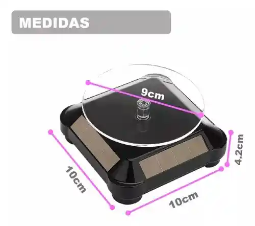 Exhibidor Giratorio 360° Mostrador Base Giratoria Solar