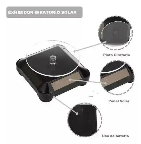 Exhibidor Giratorio 360° Mostrador Base Giratoria Solar