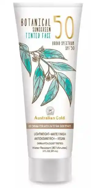 Protector Solar Australian Gold Spf 50+ Con Color 88ml 