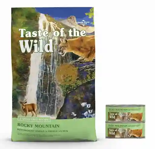 Taste Of The Wild® Rocky Mountain Feline 14 Lb Gratis 2 Latas Rocky Mountain De 156 G C/u