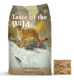 Taste Of The Wild® Canyon River Feline 14 Lb Gratis 2 Latas Canyon River 156 G C/u
