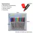 Marcadores Permanentes Punta Fina Por 12pcs