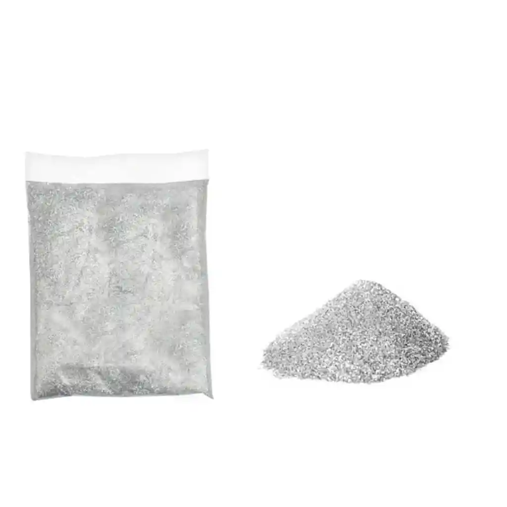 Escarcha Bolsa De 125 Gramos Plateada