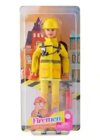 Muñeca Defa Lucy Bombero Con Extintor