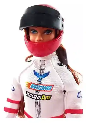 Muñeca Defa Lucy Corredora De Motocross Con Casco