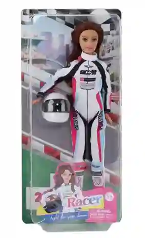 Muñeca Defa Lucy Corredora De Motocross Con Casco