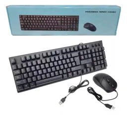 Combo Teclado Y Mouse Óptico Usb En Español Incluye Ñ Kb501