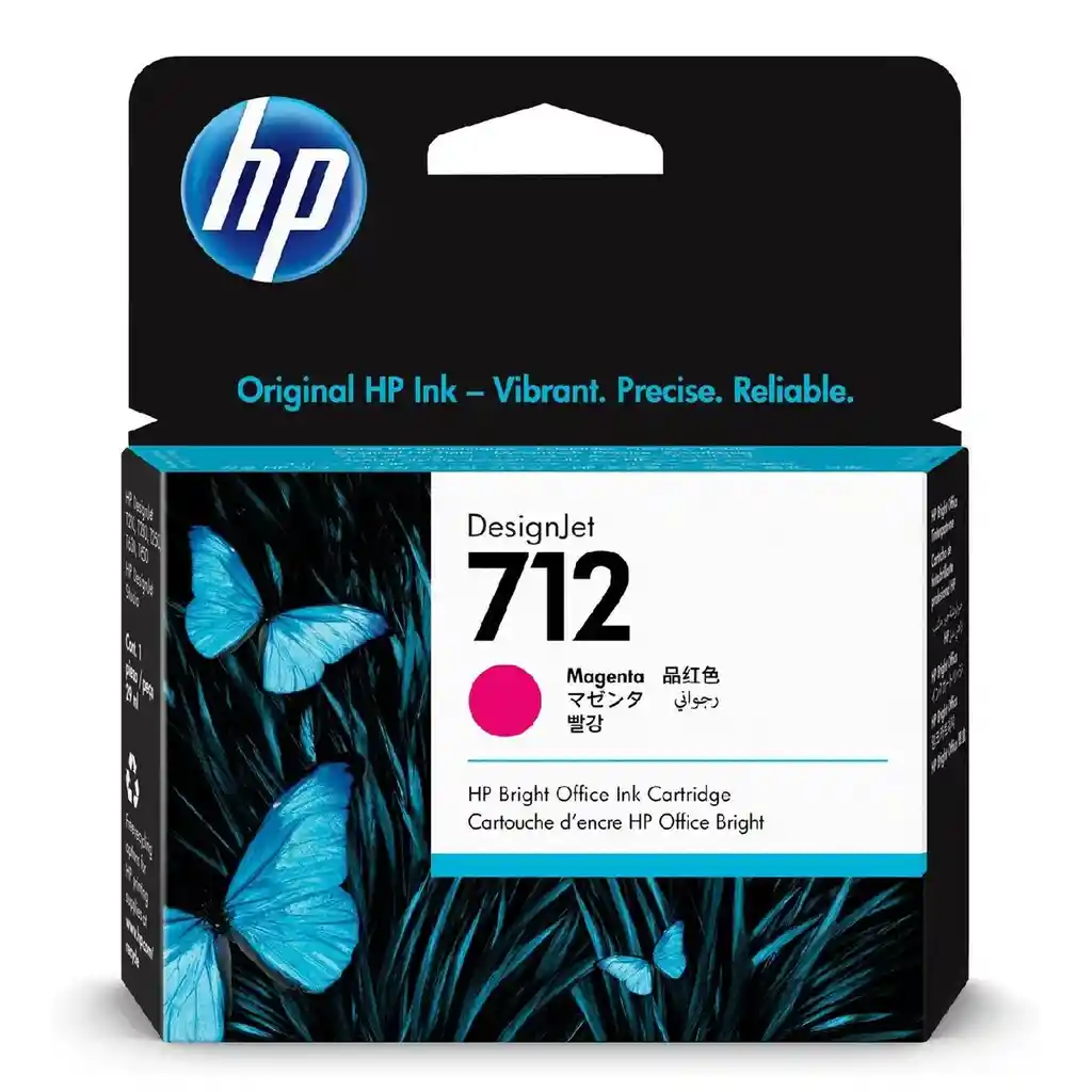 Cartucho De Tinta Hp Desingjet 712 Magenta 29ml