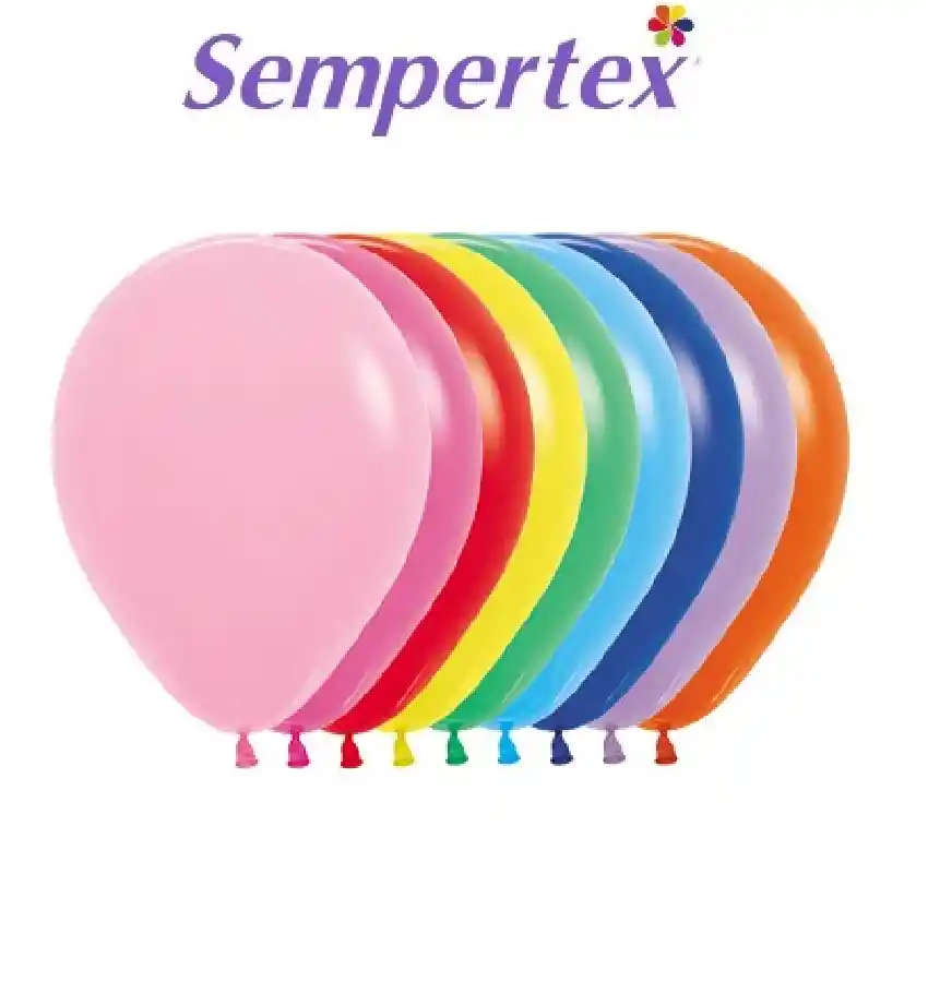 Globo R12 X12 Und Sempertex Colores Surtidos