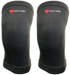 Rodillera Training Miyagi Elástica, Protección-m6701(par De Rodilleras Por Compra)-negro-talla: L