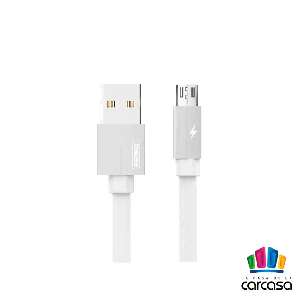 Data Cable Remax 2m (micro V8 - Usb) Kerolla Rc-094 - Blanco