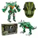 Robot Dinosaurio Guerrero T-rex Transformers Con Máscara