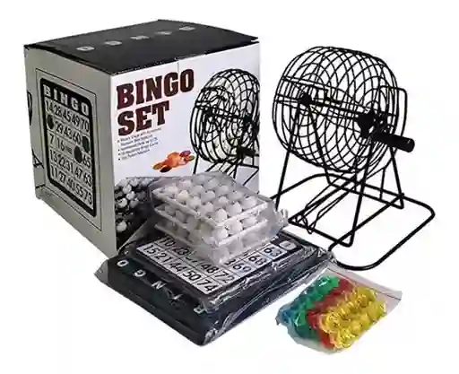 Juego Bingo Familiar Salón Mesa Entretenimiento Balotas