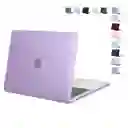 Carcasa Protector Para Macbook Air 13 Chip M2 M3 M4 2022-2025 Antideslizante Mate - Color Morado