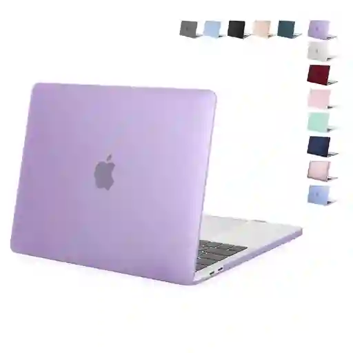 Carcasa Protector Para Macbook Air 13 Chip M2 M3 M4 2022-2025 Antideslizante Mate - Color Morado