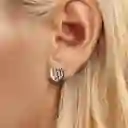 Aretes Topos Corazón Facetado Amor Para Mujer En Plata 925