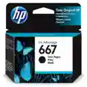 Cartucho De Tinta Hp 667 Negro Original Ink Advantage