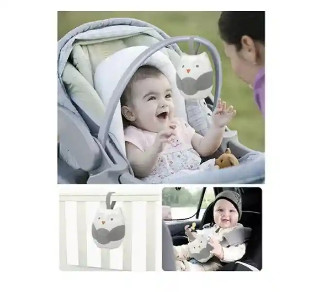 Movil Musical Para Bebe Portatil Buho Para Cuna Coche Timer