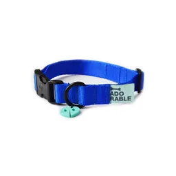 Collar S Unicolor Adorable Azul Rey